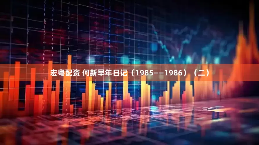 宏粤配资 何新早年日记（1985——1986）（二）